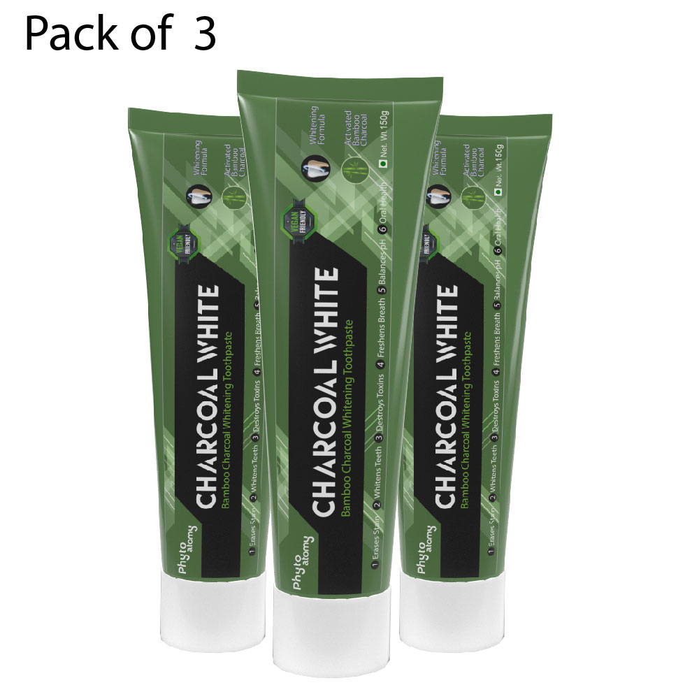 Charcoal Toothpaste (150g) Pack Of 3